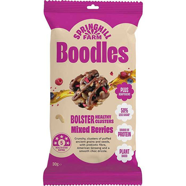 Springhill Farm Boodles Healthy Clusters BOLSTER Mixed Berries 10x30g