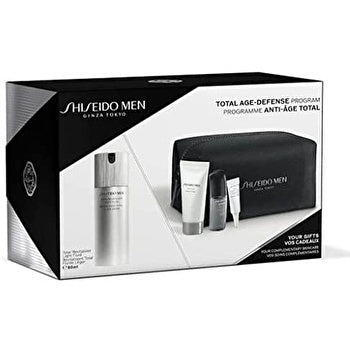 Shiseido Total Age Defence Man Set Fluid Leger & Face Cleaner 30ml & Serum 10ml & Eye Cream 3ml 80ml