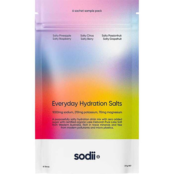 Sodii Everyday Hydration Salts Mixed Flavour 6pk