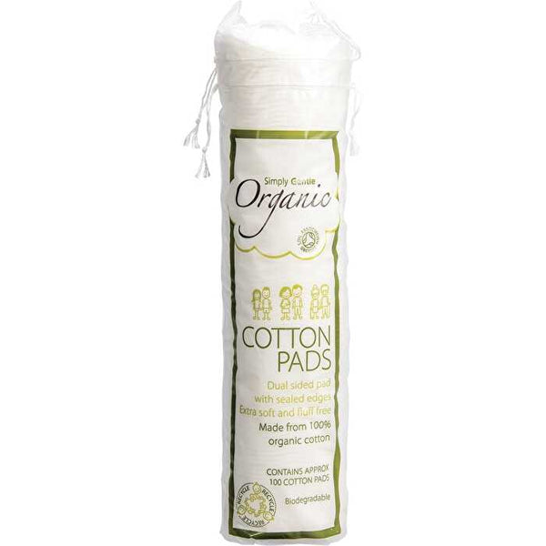 Simply Gentle Organic Cotton Pads 100pk