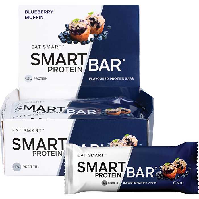 Smart Protein Bar Blueberry Muffin Flavour Protein Bar 12x60g