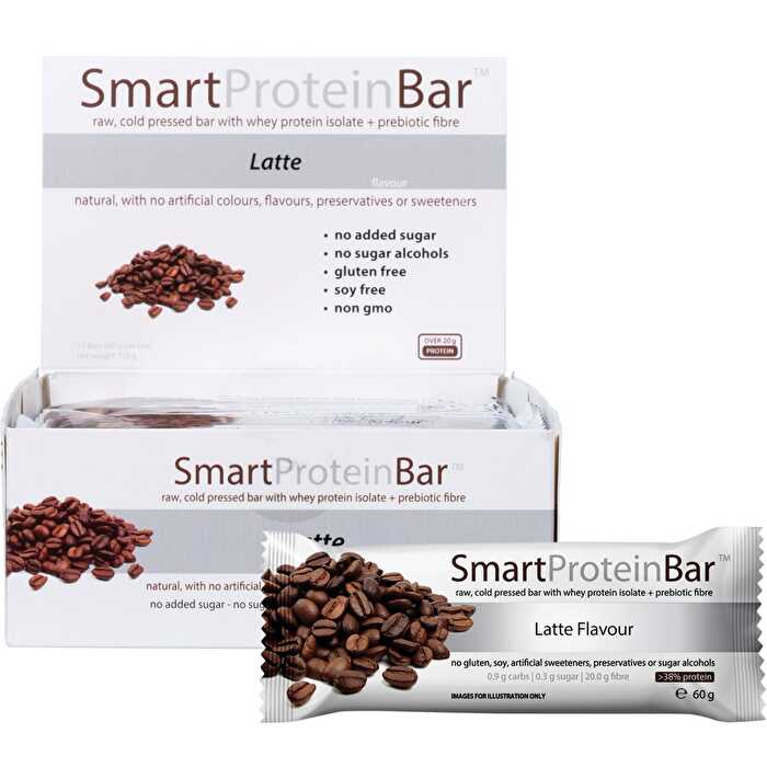 Smart Protein Bar Latte Flavour Protein Bar 12x60g