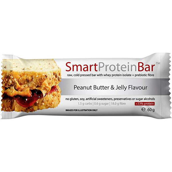 Smart Protein Bar Peanut Butter & Jelly Flavour Protein Bar 12x60g