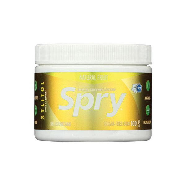 Key Sun Laboratories Pty Ltd Spry Xylitol Chewing Gum Fruit Tub X 100 Pieces