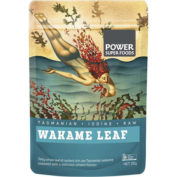 Power Super Foods Wakame Leaf Certified Organic 25g