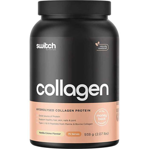 Switch Nutrition Hydrolysed Collagen Protein Vanilla Creme 938g