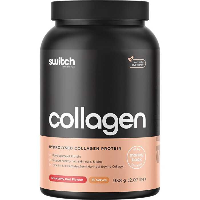 Switch Nutrition Hydrolysed Collagen Protein Strawberry Kiwi 938g