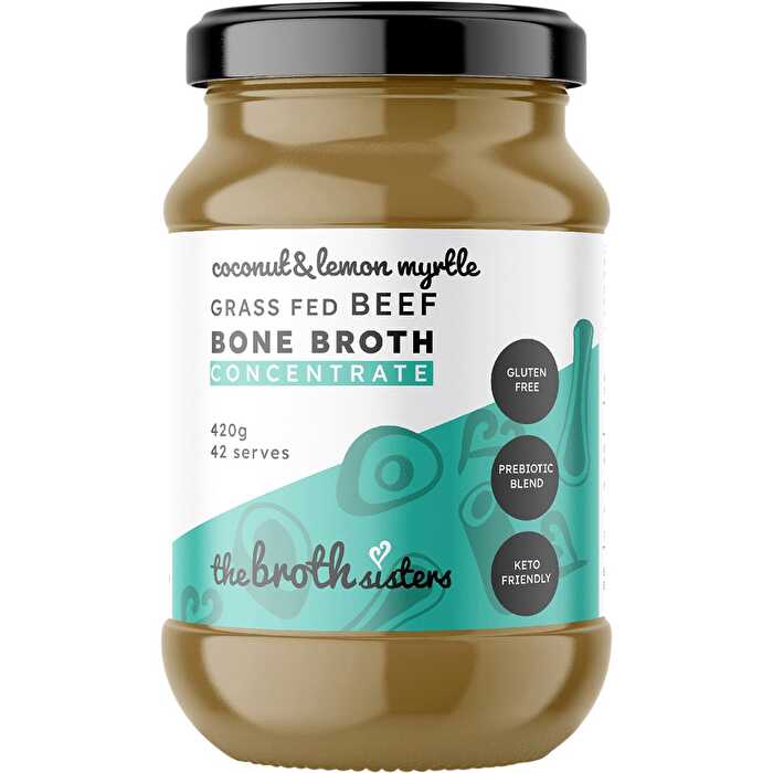 The Broth Sisters Beef Bone Broth Concentrate Coconut & Lemon Myrtle 420g