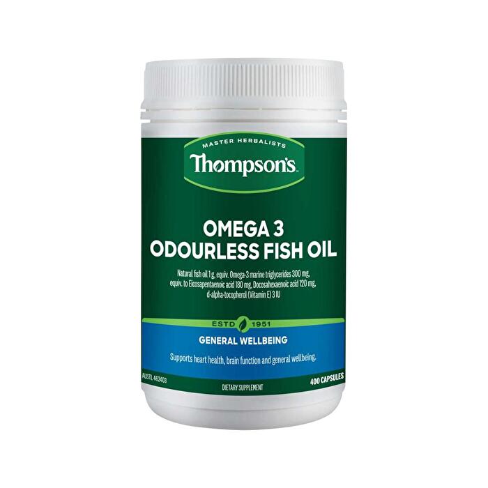 Homart Thompson's Thompsons Omega 3 Odourless Fish Oil 400c