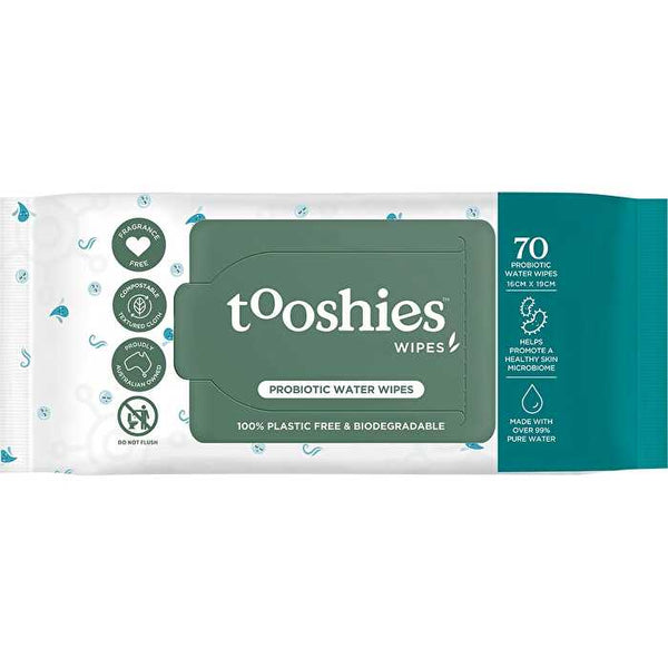 Tooshies Probiotic Water Wipes 70pk