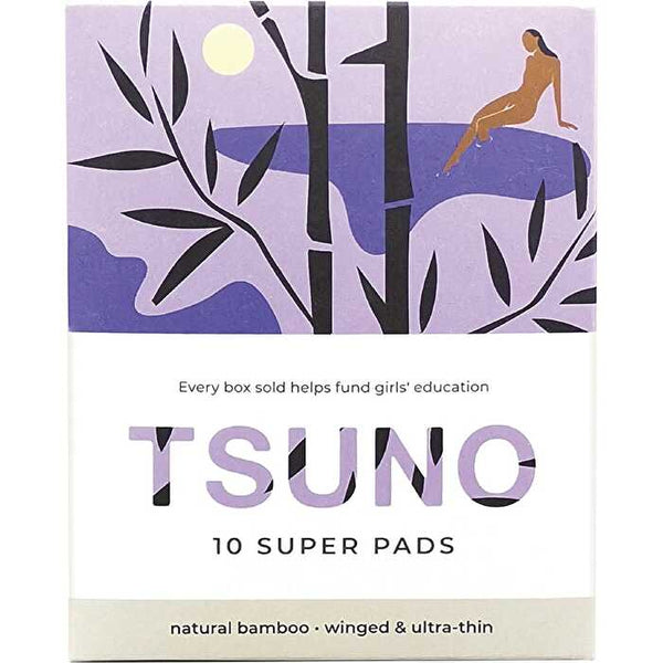 Tsuno Natural Bamboo Pads Super Winged & Ultra Thin 10pk