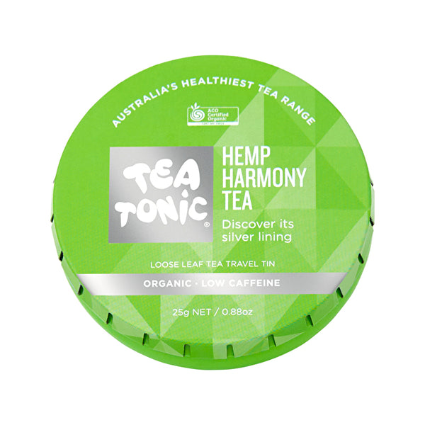 Tea Tonic Organic Hemp Harmony Travel Tin 25g