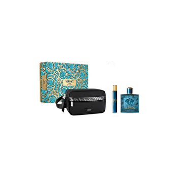 Versace Eros Man Set Eau De Toilette + Eau De Toilette 10ml & Trousse Bag 100ml