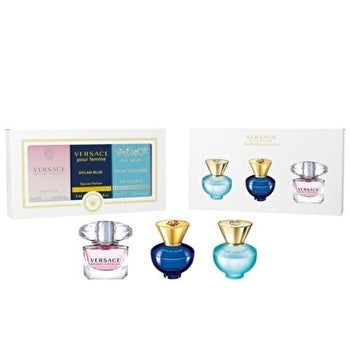 Versace Woman Mini Set (bright Crystal Eau De Toilette & Dylan Blue Eau De Parfum & Dylan Turquoise Eau De Toilette) 3x 5ml