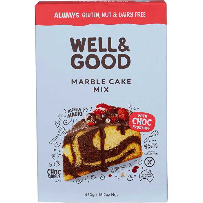 WELL & GOOD Marble Cake Mix with Choc Frosting 460g