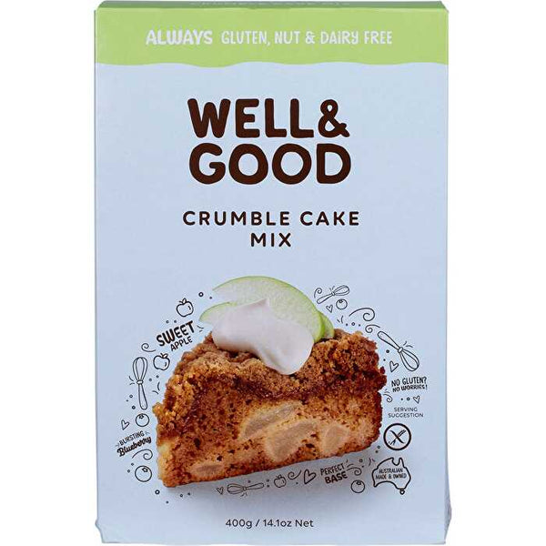 WELL & GOOD Crumble Cake Mix 400g