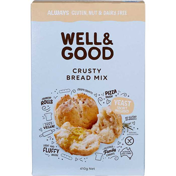 WELL & GOOD Crusty Bread Mix 410g