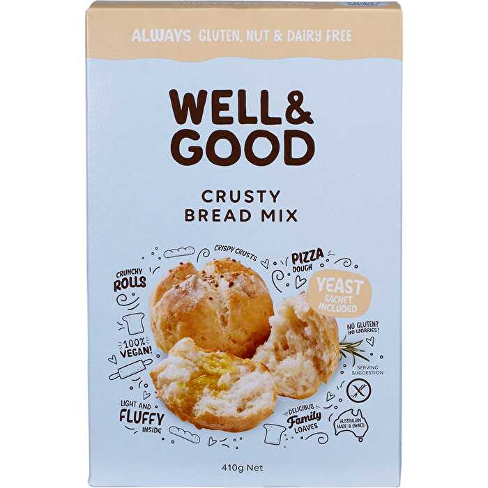 WELL & GOOD Crusty Bread Mix 410g