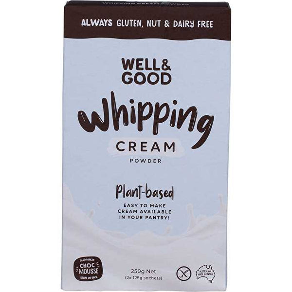 WELL & GOOD Plant Based Whipping Cream Powder 250g