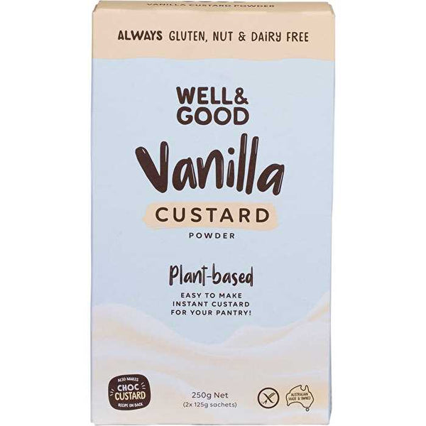 WELL & GOOD Plant Based Vanilla Custard Powder 250g