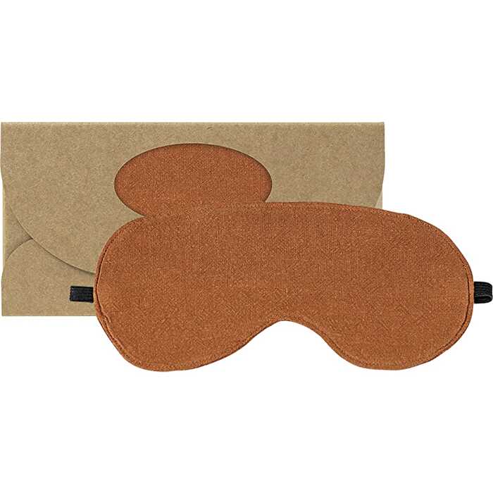 Wheatbags Love Eye Mask Luxe Linen Copper