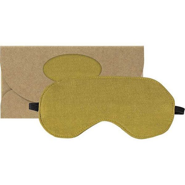 Wheatbags Love Eye Mask Luxe Linen Pistachio