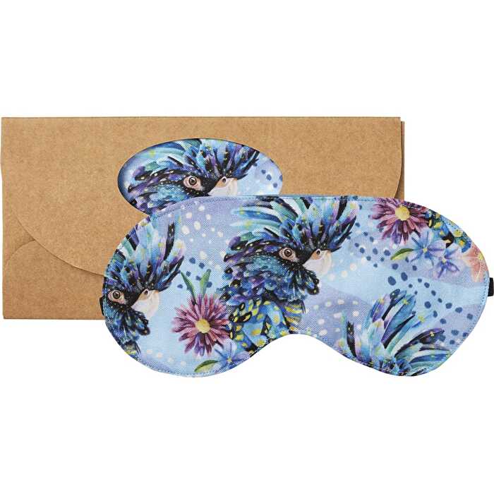 Wheatbags Love Eyemask Blue Cockatoo