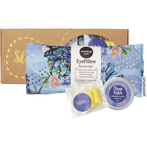 Wheatbags Love Sleep Gift Pack Blue Cockatoo Lavender Scented 3pk