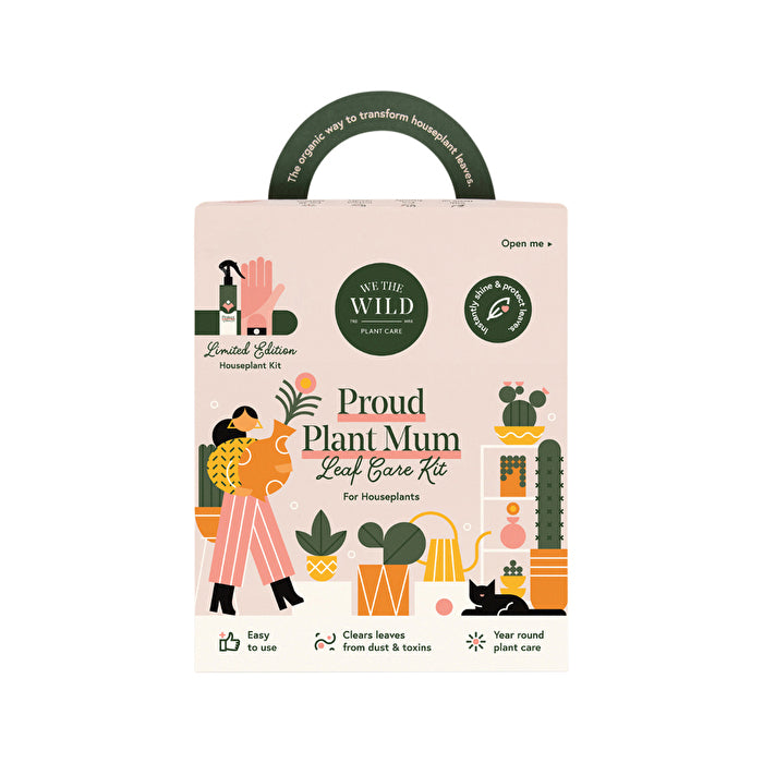 We The Wild Plant Care Proud Plant Mum Leaf Care Kit