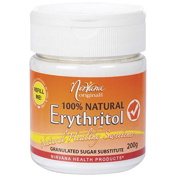 Nirvana Originals Erythritol 100% Natural Refillable Shaker 200g