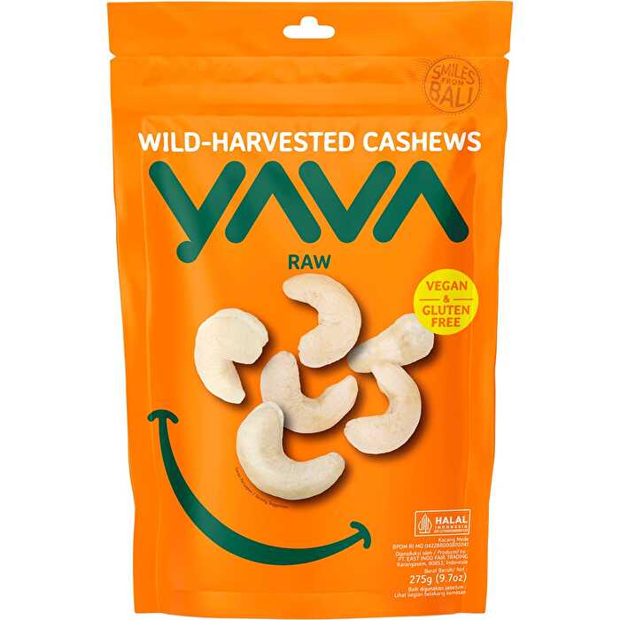 Yava Wild-Harvested Cashews Raw 275g