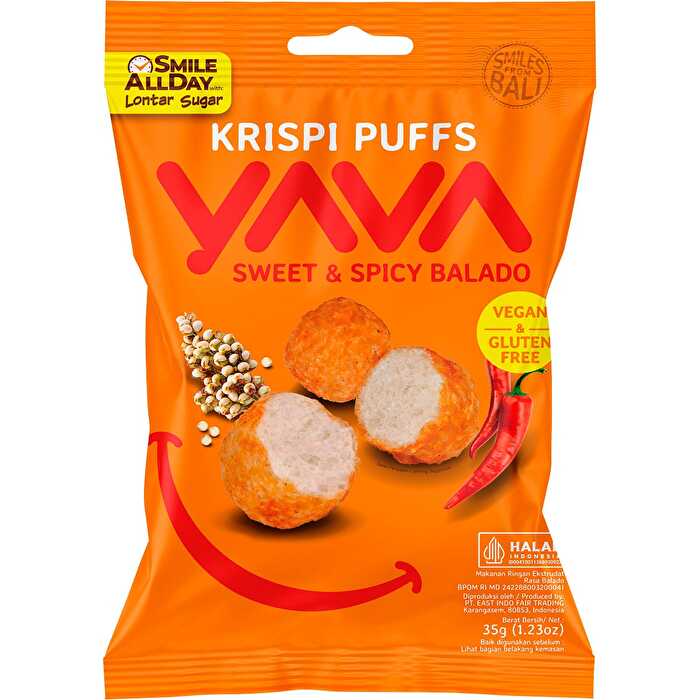 Yava Krispi Puffs Sweet & Spicy Balado 35g