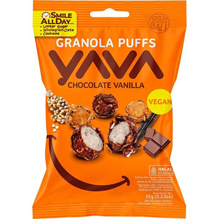 Yava Granola Puffs Chocolate Vanilla 35g