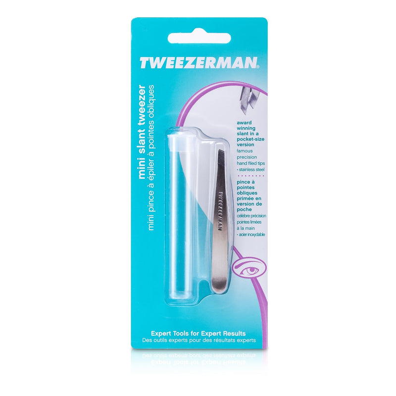 Tweezerman Mini Slant Tweezer - (Classic Stainless) 