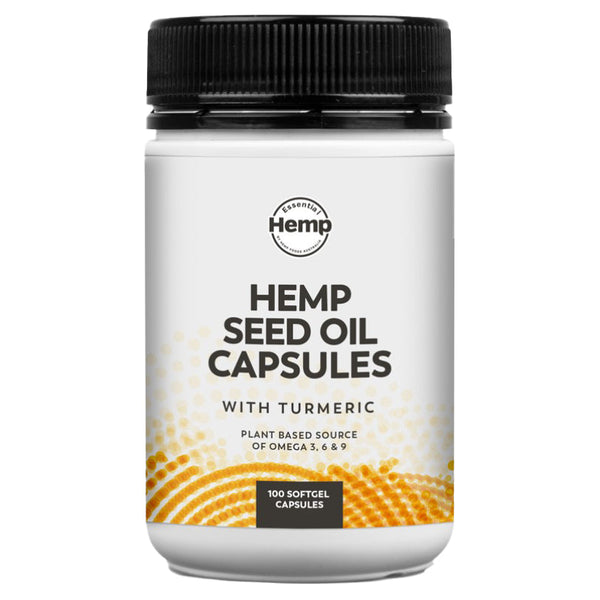 Essential Hemp Oil with Turmeric Capsules 190g