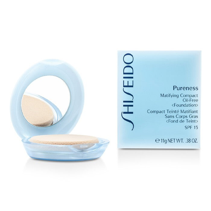 Shiseido Pureness Matifying Compact Oil Free Foundation SPF15 (Case + Refill) - # 10 Light Ivory 11g/0.38oz