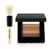 Bobbi Brown Bronze Shimmer Brick Set: Bronze Shimmer Brick Compact + Mini Face Blender Brush (Limited Edition)  2pcs