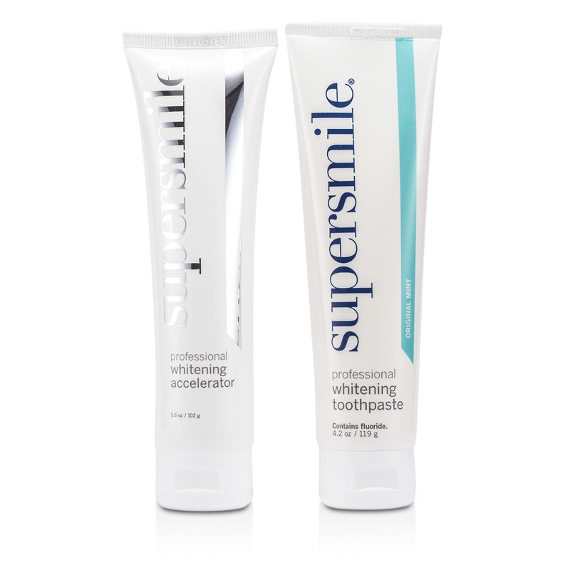 Supersmile Professional Whitening System: Toothpaste 119g/4.2oz + Accelerator 102g/3.6oz 