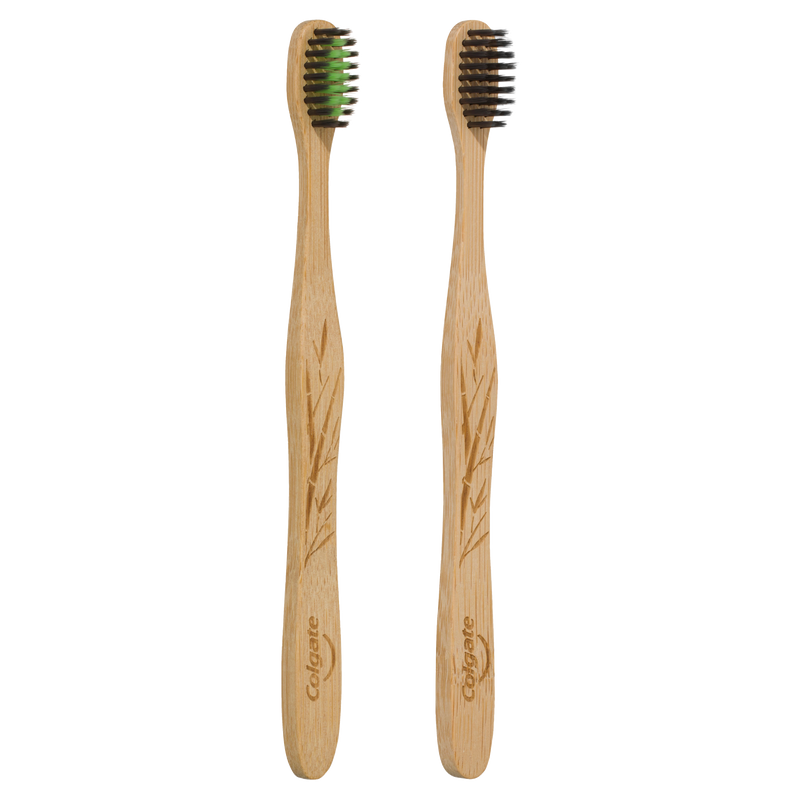 Colgate Toothbrush Bamboo Medium 2 Pack