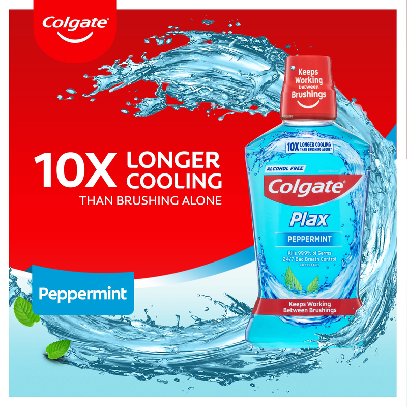 Colgate Mouthwash Plax Peppermint 1L