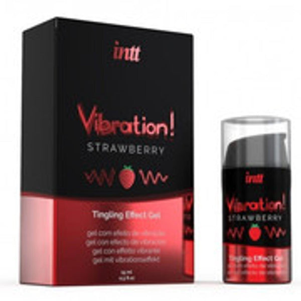 Intt Intt Vibration! Tingling Effect Gel 15ml -Strawberry-  Fixed Size
