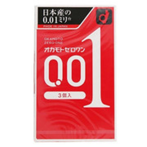 Okamoto Okamoto 0.01 Condom 3pcs  Fixed Size