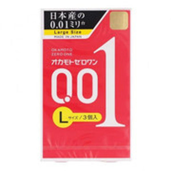 Okamoto Okamoto 0.01 Condom 3pcs L size  Fixed Size