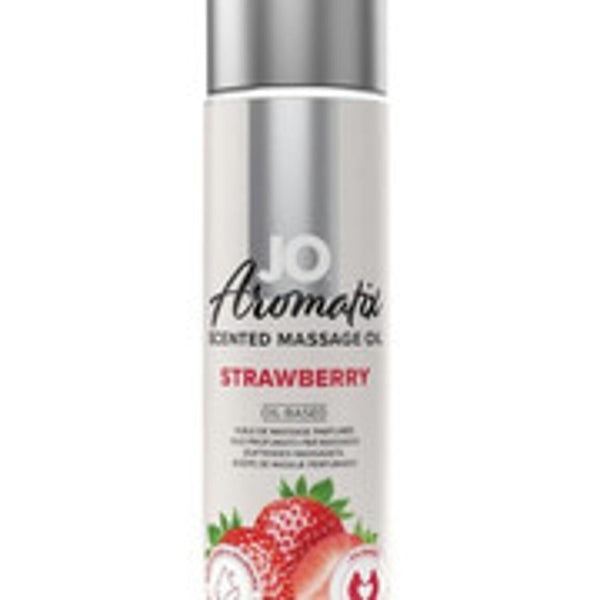 System Jo Aromatix Massage Oil - Strawberry - 120ml  Fixed Size
