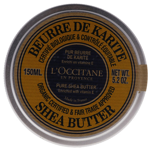 LOccitane Organic Pure Shea Butter by LOccitane for Unisex - 5.2 oz Moisturizer