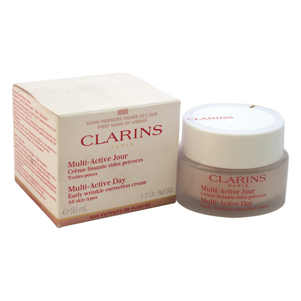 Clarins Multi-Active Day Early Wrinkle Correction Cream (All Skin) by Clarins for Unisex - 1.7 oz Cream