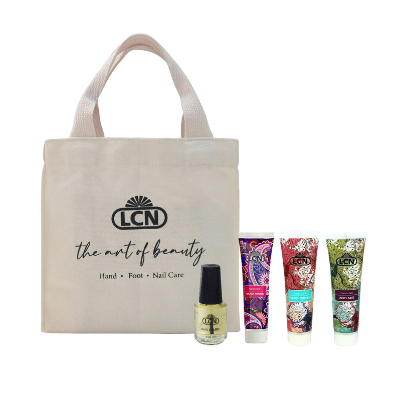 LCN LCN Hand Care Bundle (Mini Hand Cream 30ml x3, Nail Oil x1, LCN Totebag x1)