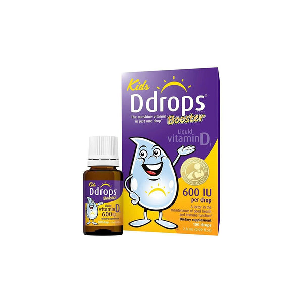 Ddrops BABY DDROPS - Liquid Vitamin D3 Booster 600IU 100 drops 2.8ml   Fixed Size