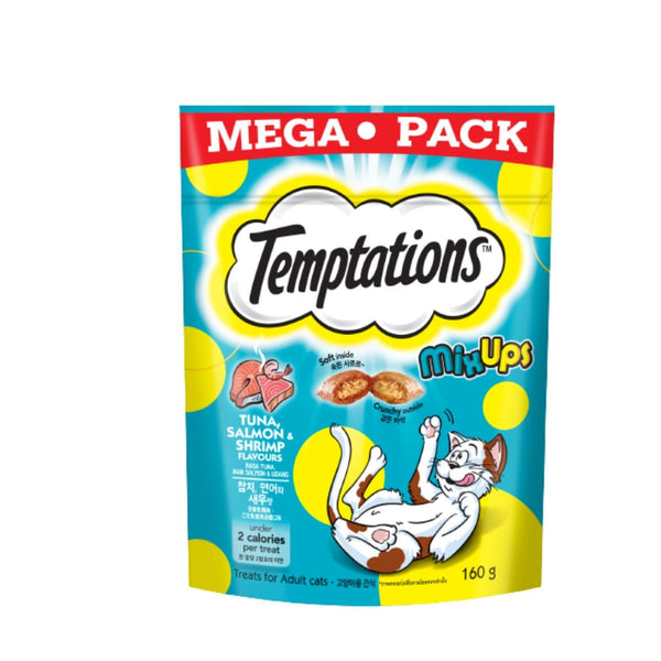 MARS Temptations - Mixups Tuna Salmon & Shrimp 160g -New