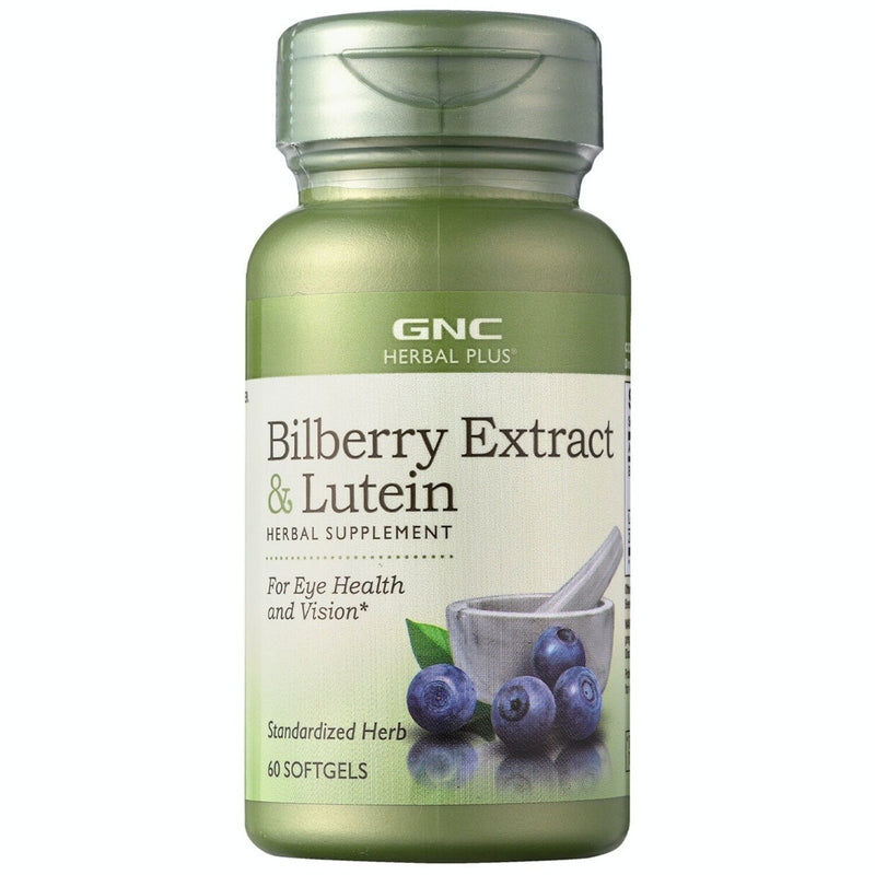 GNC Bilberry Extract & Lutein 60 Softgels